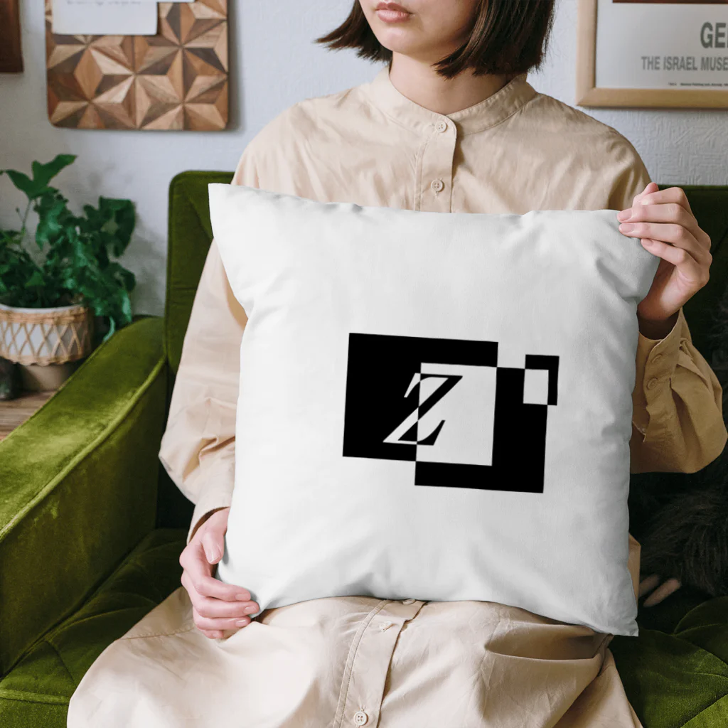 シンプルデザイン：Ｔシャツ・パーカー・スマートフォンケース・トートバッグ・マグカップのシンプルデザインアルファベットZ Cushion