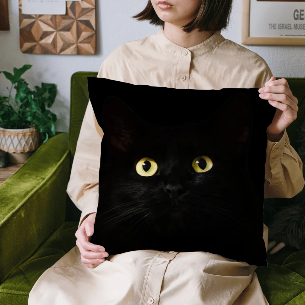 ねこねこのBlack cat　黒猫　 Cushion