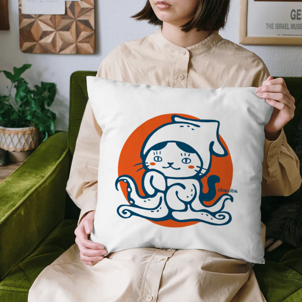 oba:obaのイカサマネコ Cushion