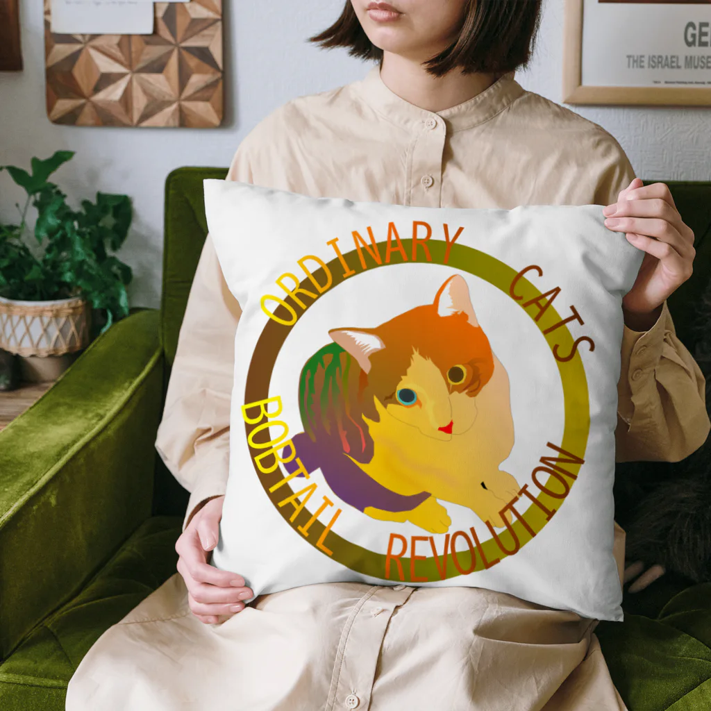 『NG （Niche・Gate）』ニッチゲート-- IN SUZURIのOrdinary Cats03h.t.(秋) Cushion