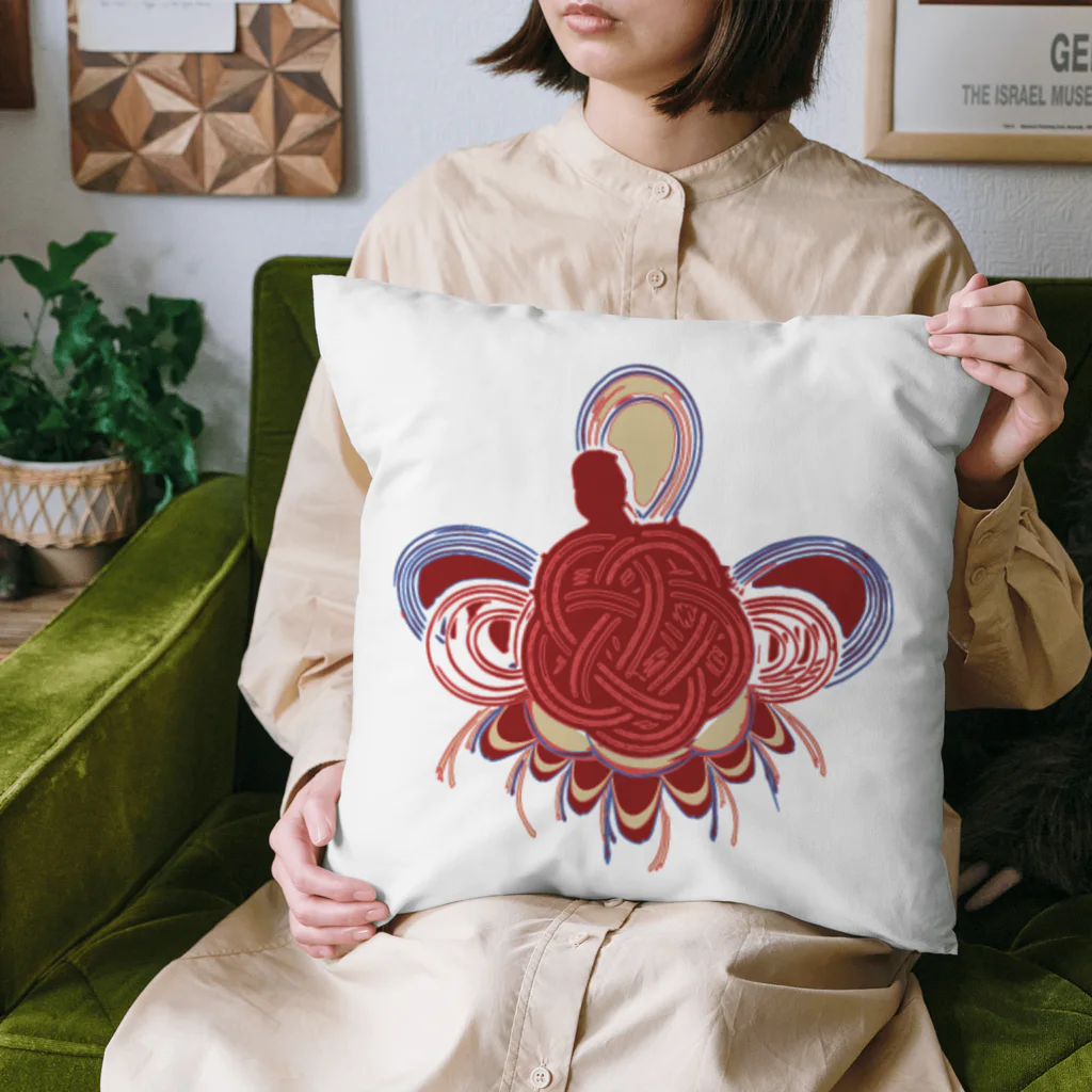 日淡水玉のブティック『sigh, and the people.』の水玉の水引き Cushion