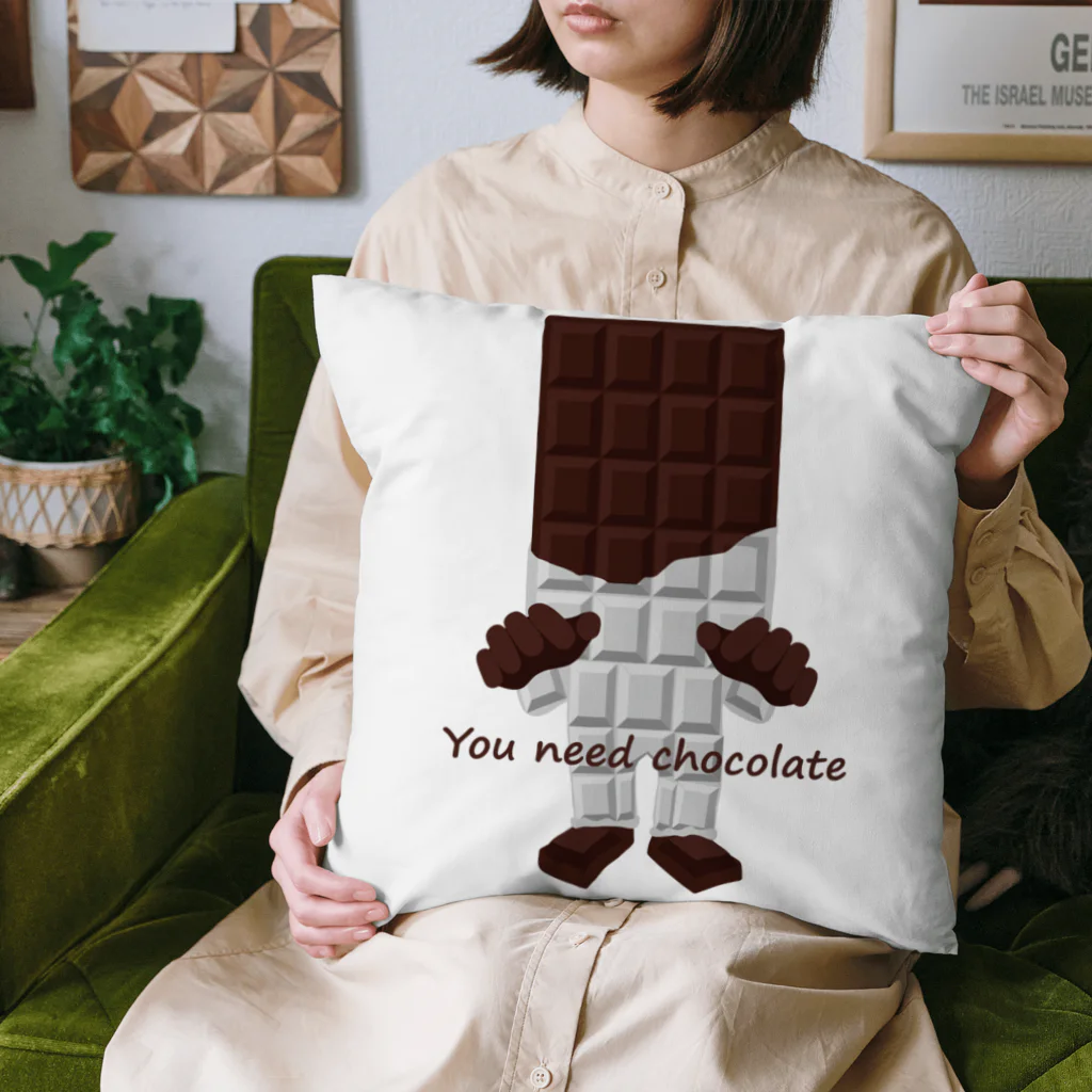 キッズモード某の板チョコ男 Cushion