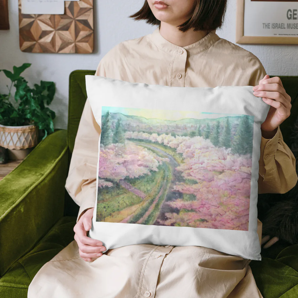 志瓜のSUZURIの桜の海 Cushion