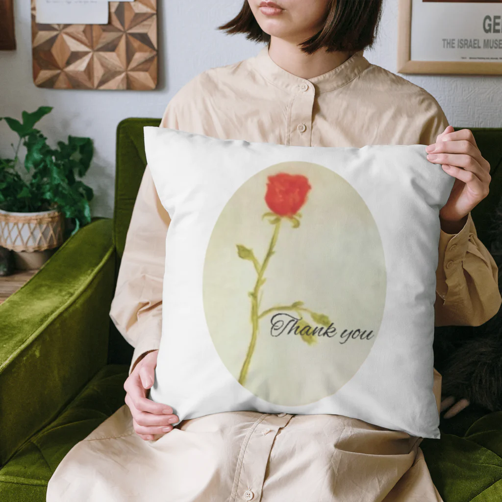 宮嶋麻衣のありがとうの薔薇 Cushion