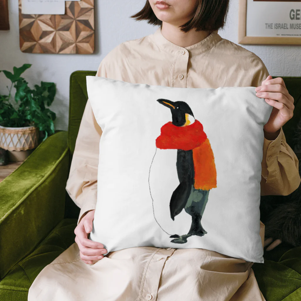 kuroのマフラーペンギン Cushion