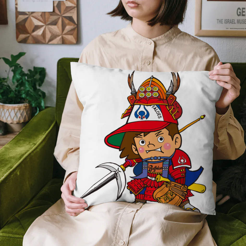 バッファ君  goods【近鉄バファローズ／1976-1996】の★NEW 【 大坂夏の陣 】 バッファ君 X 真田幸村 Cushion