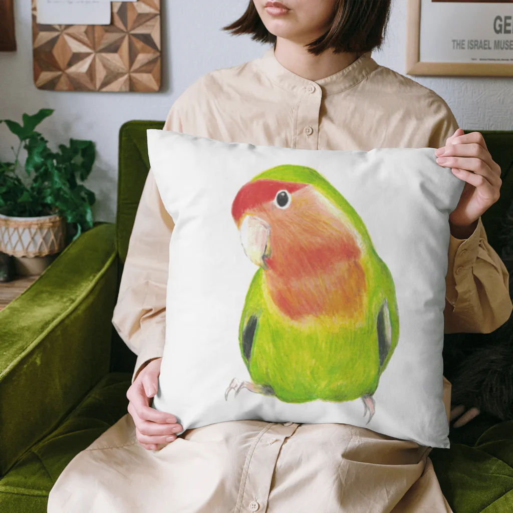 森図鑑の[森図鑑]コザクラインコ ノーマル Cushion