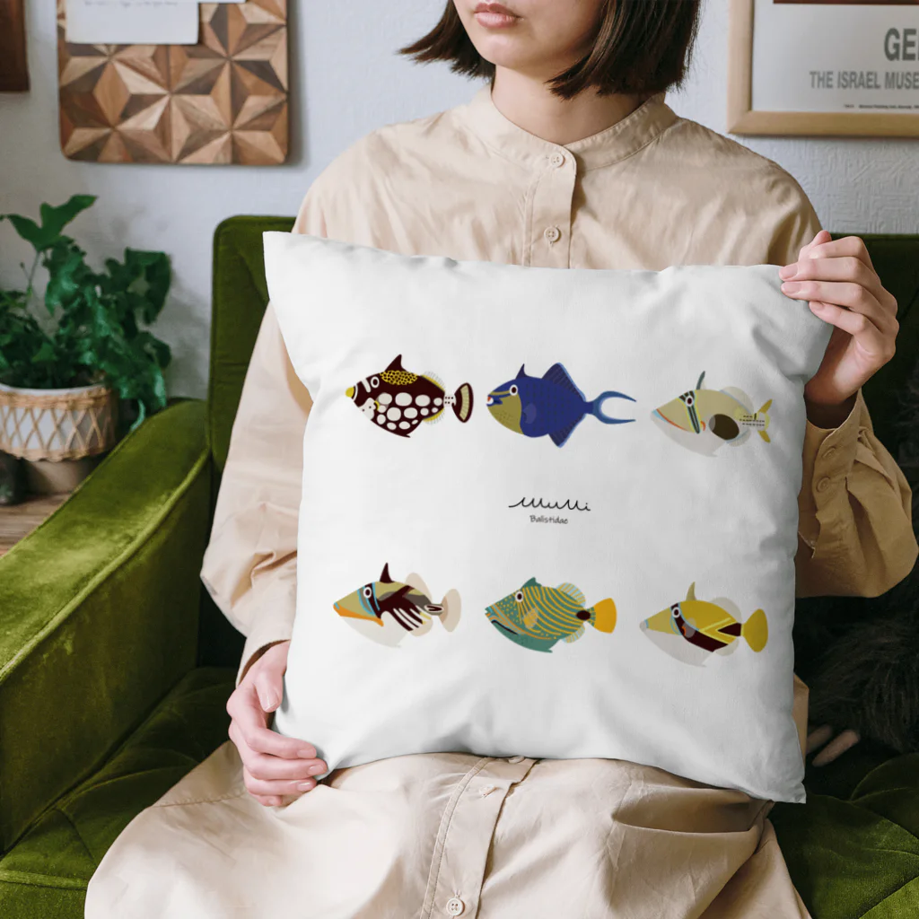 Astrio SUZURI店のモンガラカワハギ Cushion