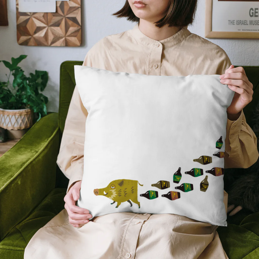 小島サエキチ　イラストレーターのinoshishi　いのしし Cushion