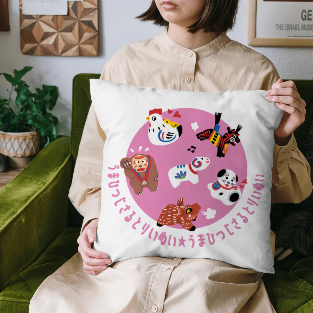 SU-KUのうまひつじさるとりいぬい Cushion