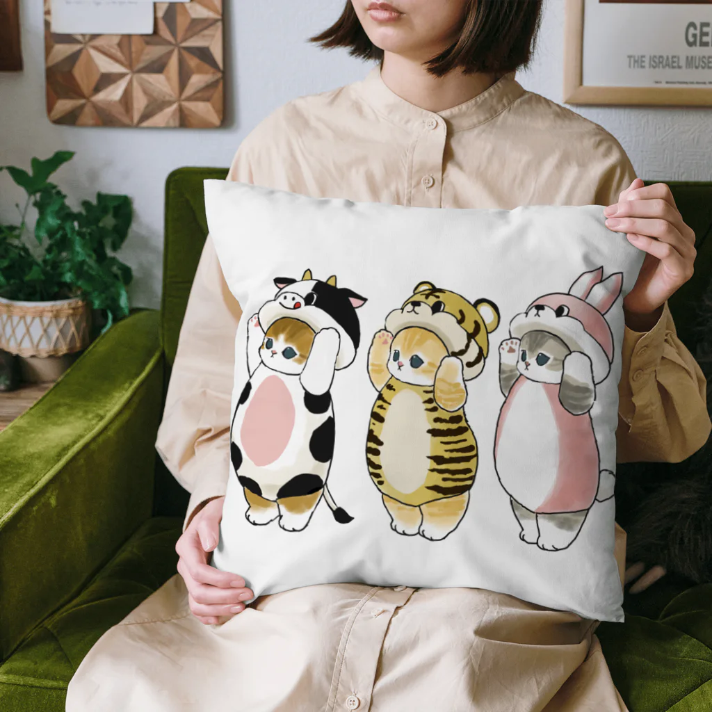 mofusandの被り物にゃん Cushion