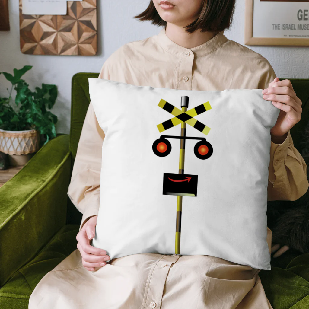 ゴロニャーのダサT屋さんの踏切 カンカングッズ Cushion