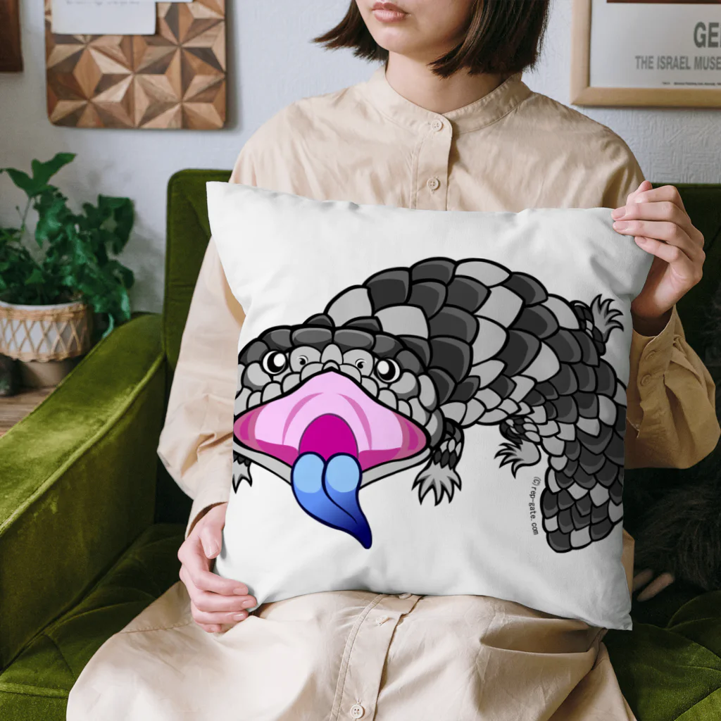 もむのふの爬虫類グッズやさんのマツカサトカゲちゃん Cushion