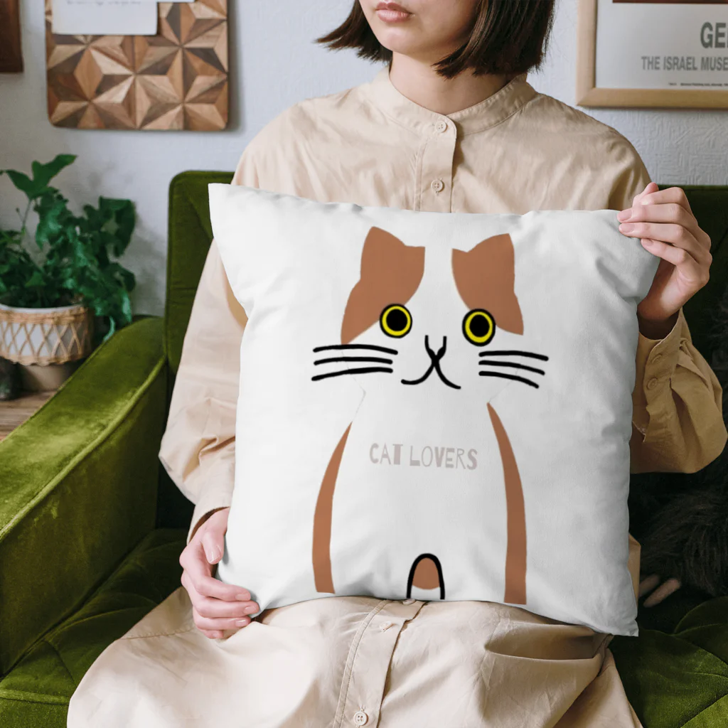 aiueoneko358の茶ハチワレちゃん Cushion