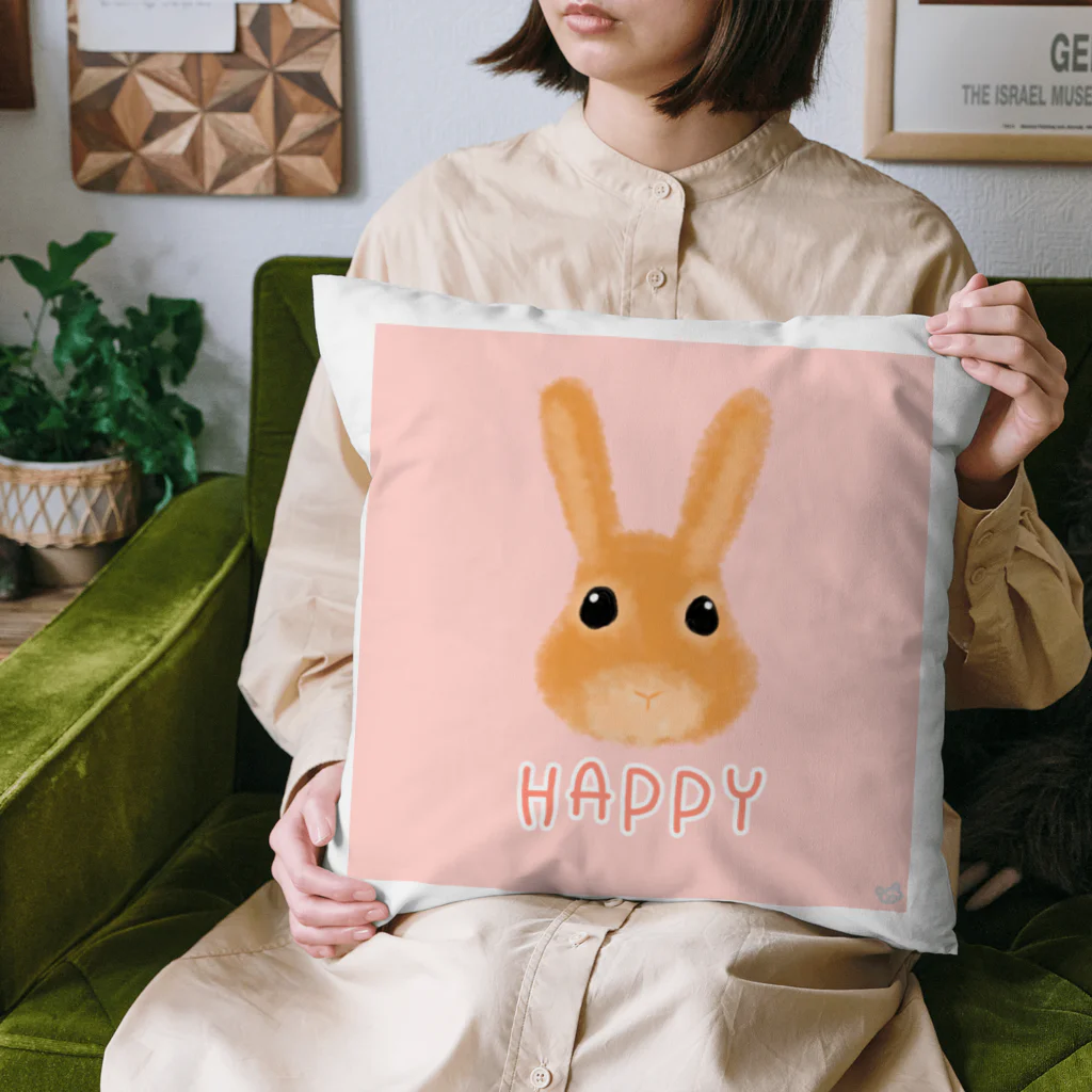 SHOP ベアたんの幸せうさぎのはっぴぃちゃん Cushion