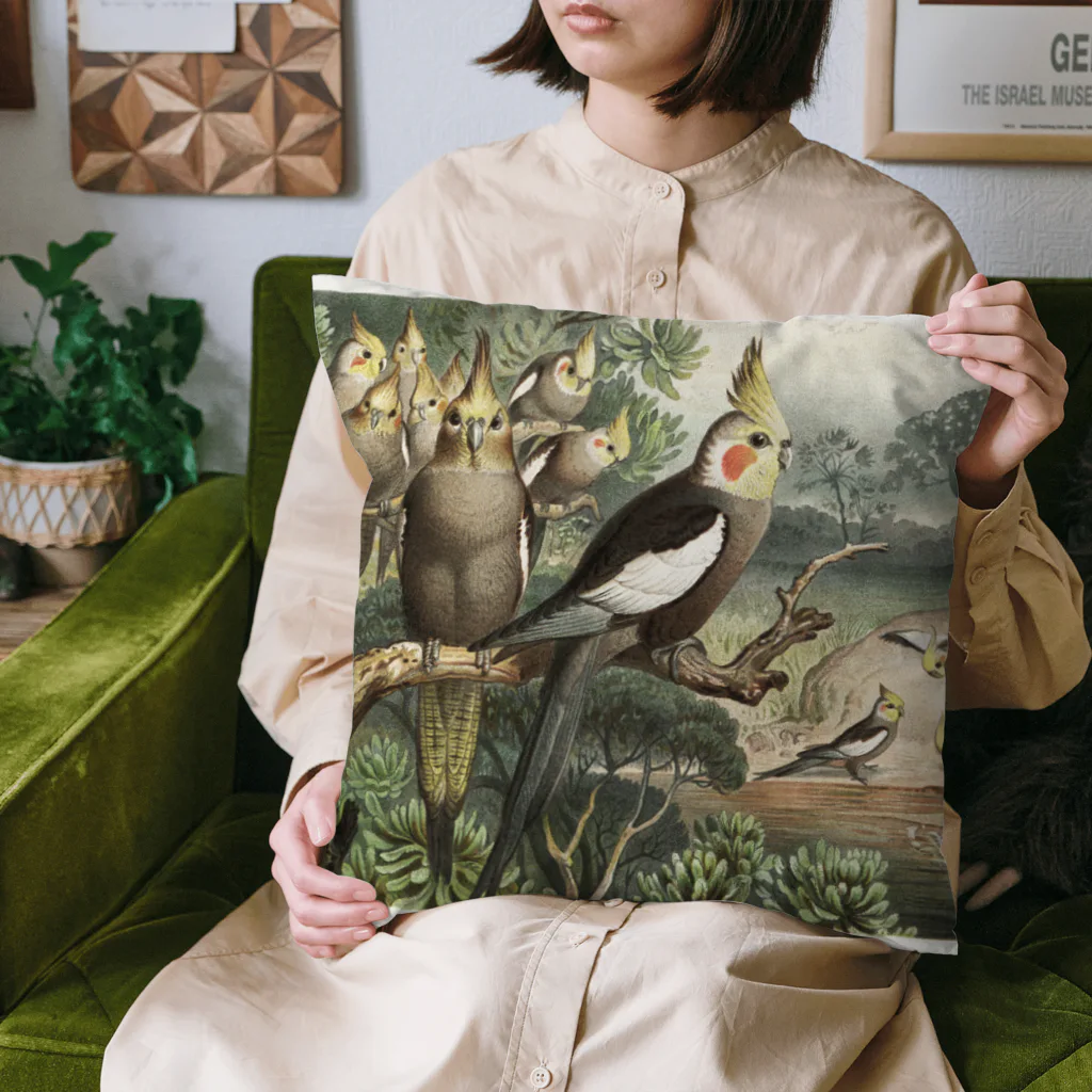 J. Jeffery Print Galleryのオカメインコ クッション