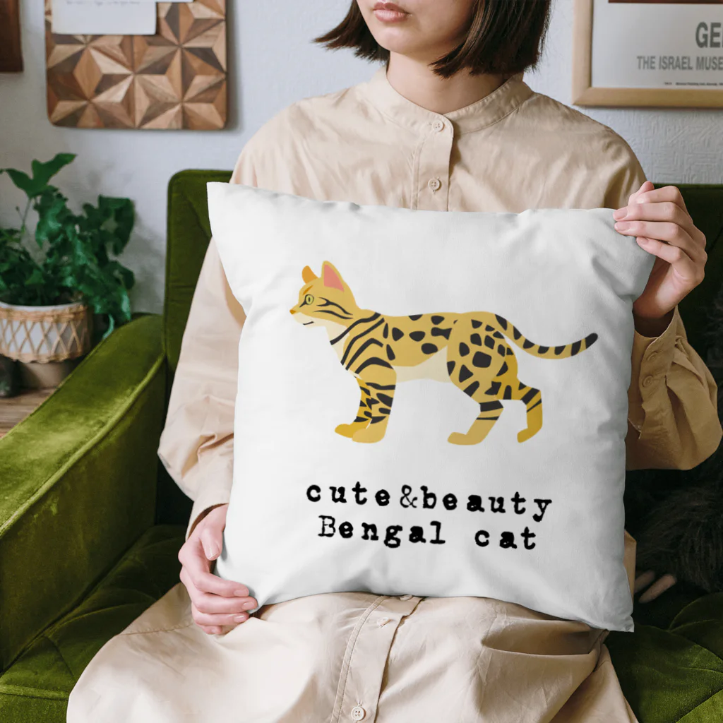 orange_honeyの猫1-12 ベンガル猫 Cushion