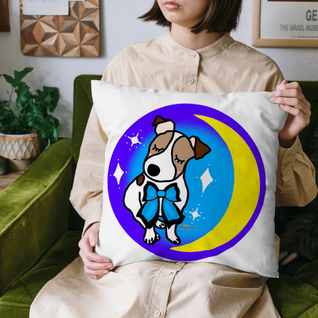 虹色PLUSの夢の国へ　ジャックラッセルテリア犬 Cushion