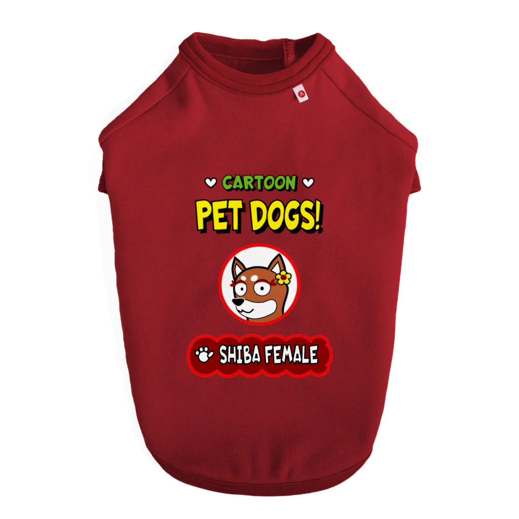 CARTOON PETDOGSの【214F】C･PETDOGS『Shiba Female』ドッグＴシャツ Dog T-shirt