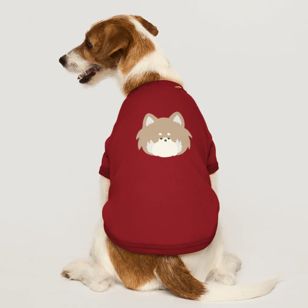 3本しっぽのビションフリーゼのふぁさふぁさしっぽのチワワ(茶色) Dog T-shirt