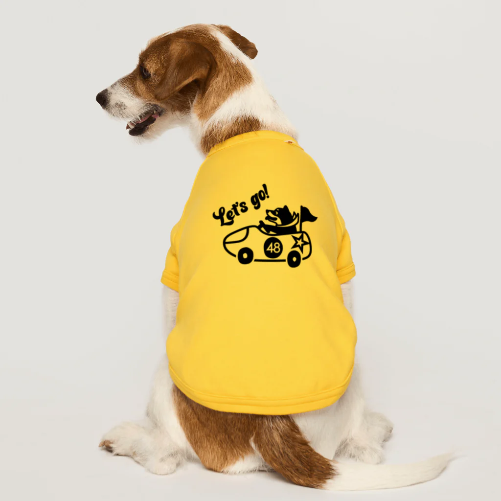 しっぽ堂のレッツゴー　柴犬 ドッグTシャツ