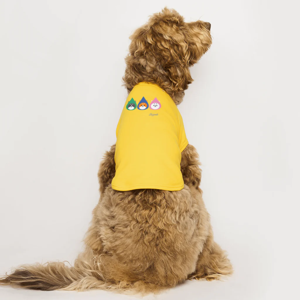 しっぽ堂のとんがり帽子の柴犬たち Dog T-shirt