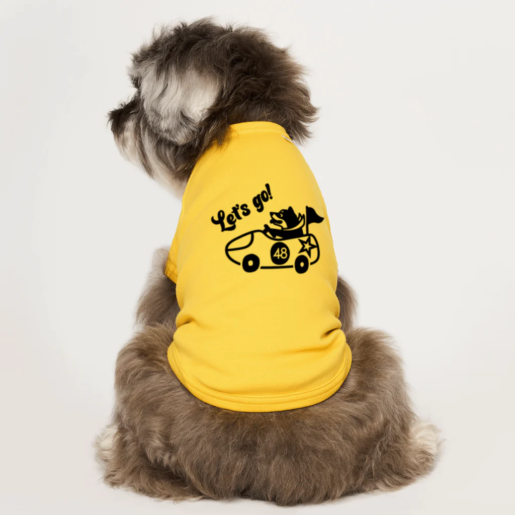 しっぽ堂のレッツゴー　柴犬 ドッグTシャツ