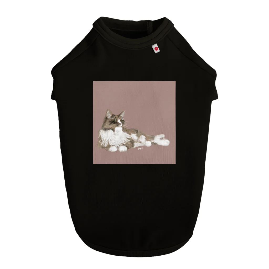 papiko くまさんの美人のネコちゃん Dog T-shirt