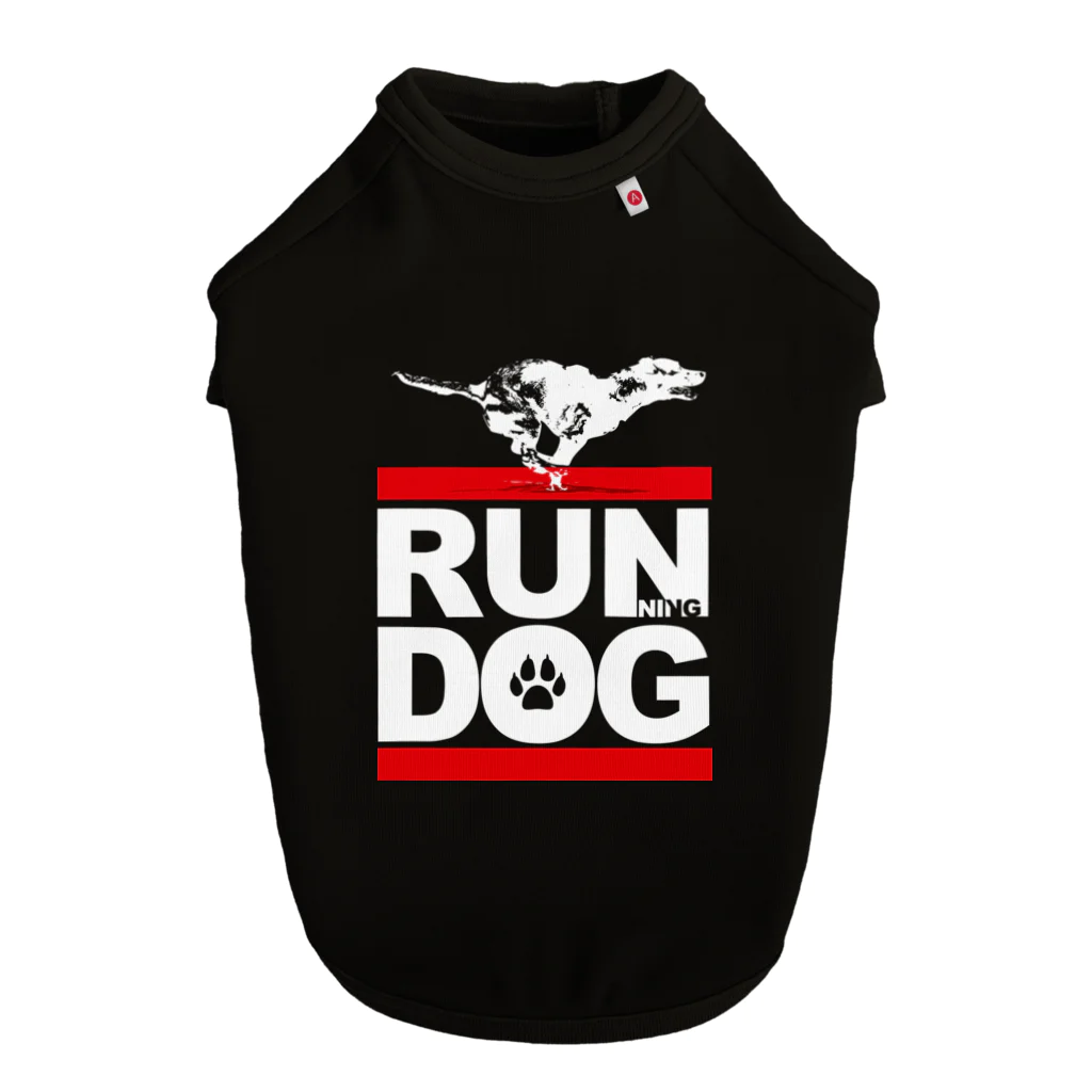 COOL CAT★GRAPHICSのRUNNING DOG　走ってる犬　CCG-005-2B Dog T-shirt