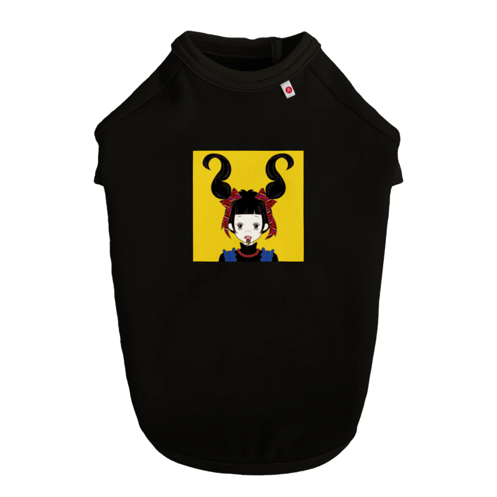 ハナイロの愛溶甘味配布日乙女　黒髪 Dog T-shirt