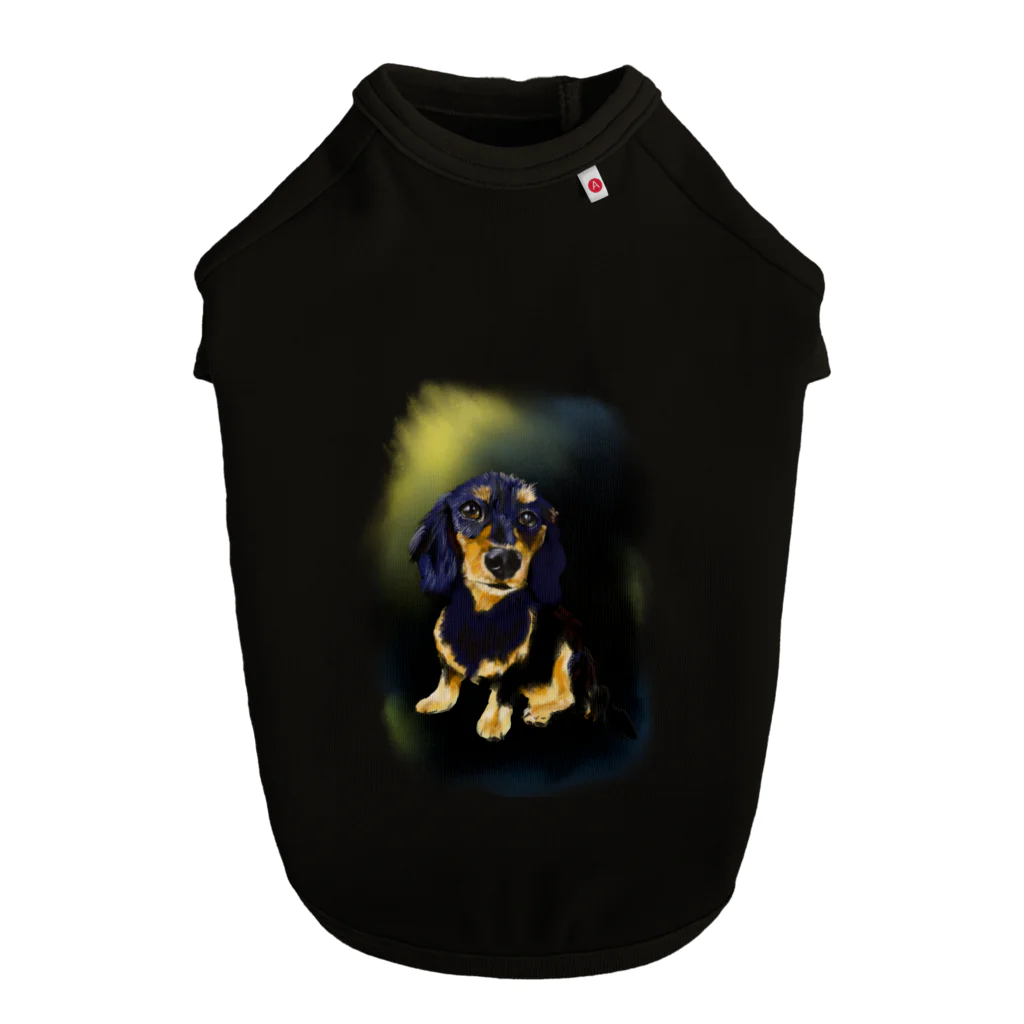 CELLOtoNERIのブラックタン Dog T-shirt