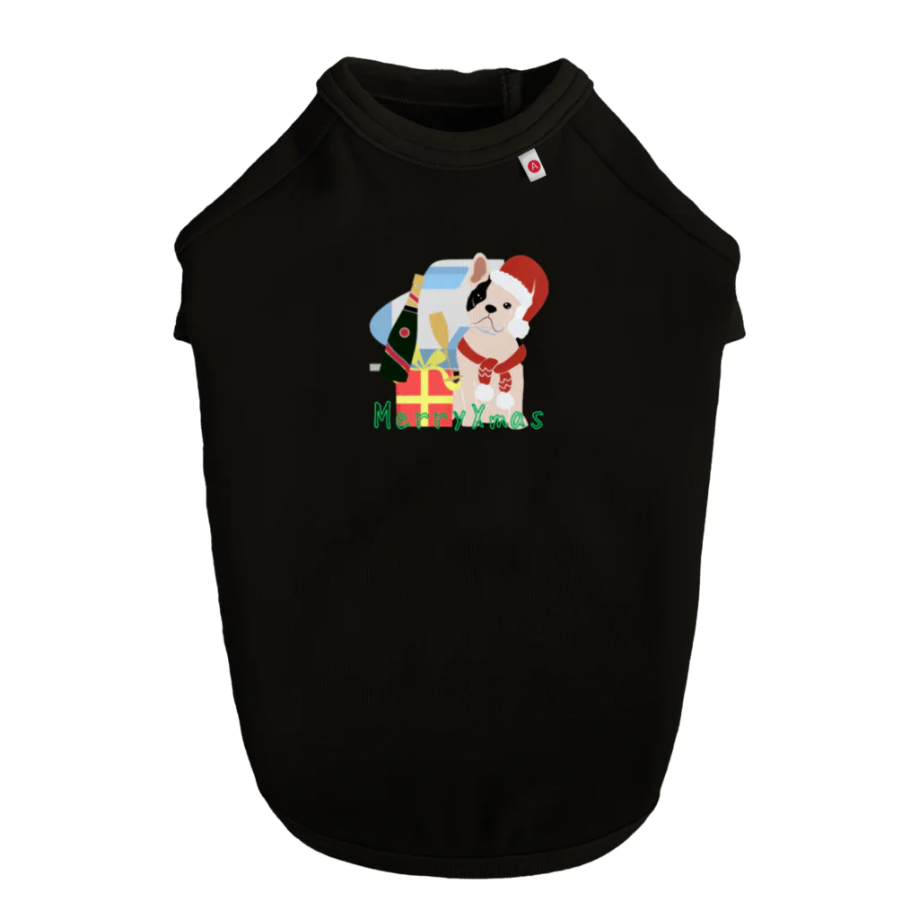 FRENCHIEのクリスマスの夜はシンデレラの気分になるフレブル🍾 Dog T-shirt