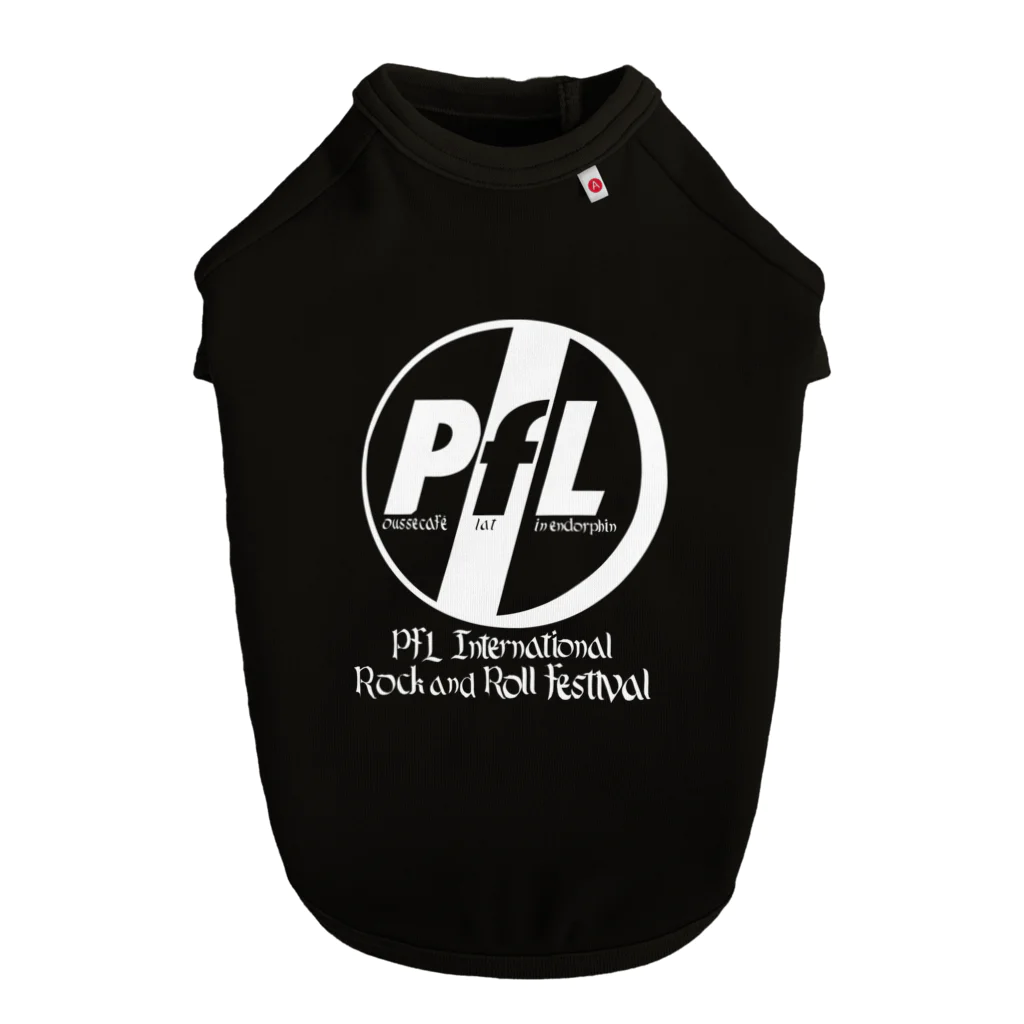 THE 凱旋門ズ OFFICIAL STOREのPfL International Official Goods -White Series- Dog T-shirt