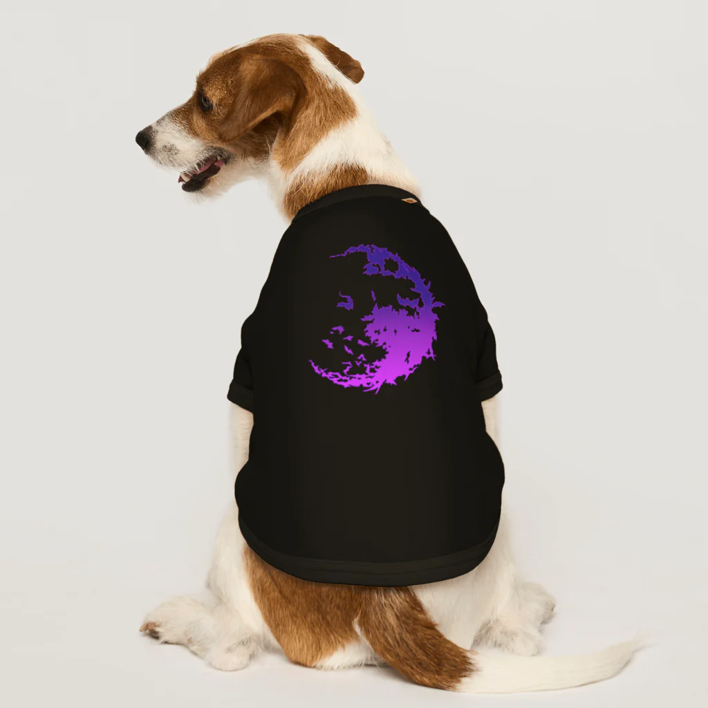 FAN-TANのBat Moon(パープル) Dog T-shirt