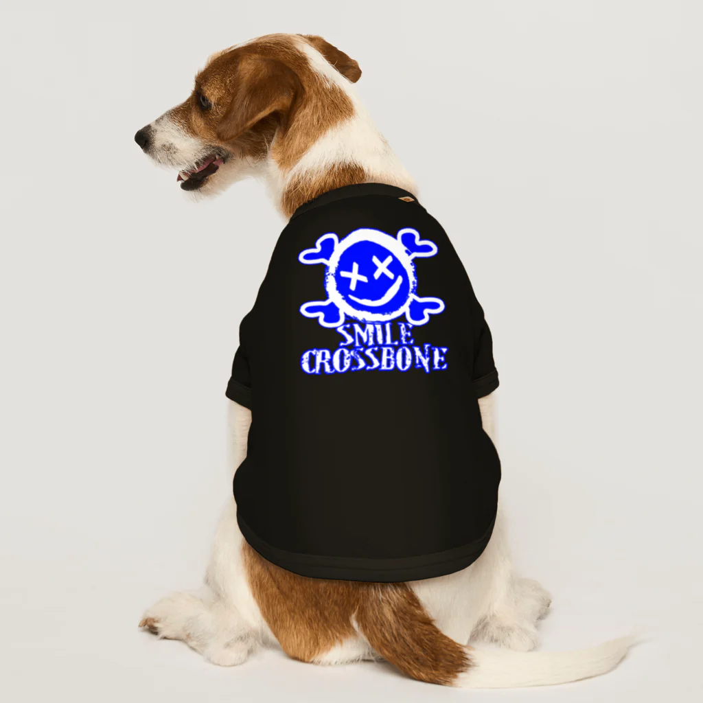 Ａ’ｚｗｏｒｋＳのニコちゃんクロスボーン BLU Dog T-shirt