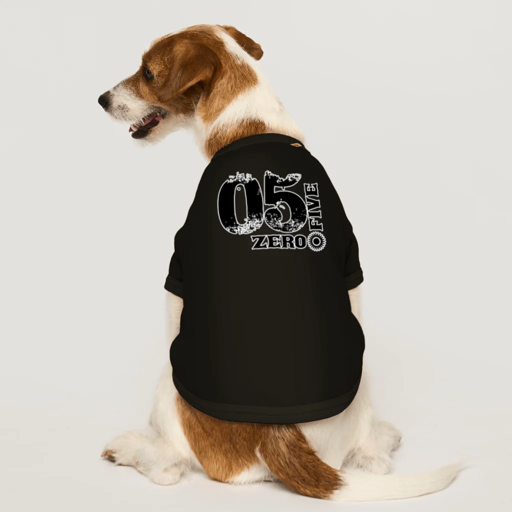 05 -ゼロファイブ-の05 -zerofive-ロゴ Dog T-shirt