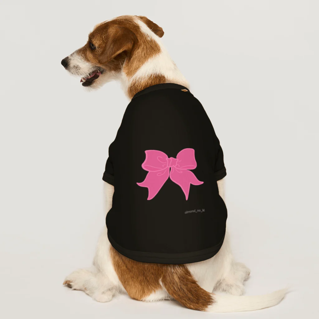 アーモンドの木の🐕リボン🎀 ドッグTシャツ