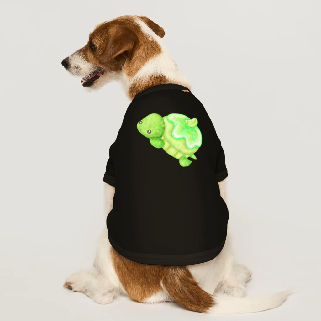 satoayaのアニマルカフェのシ―フードアニマル　カプケカメ Dog T-shirt