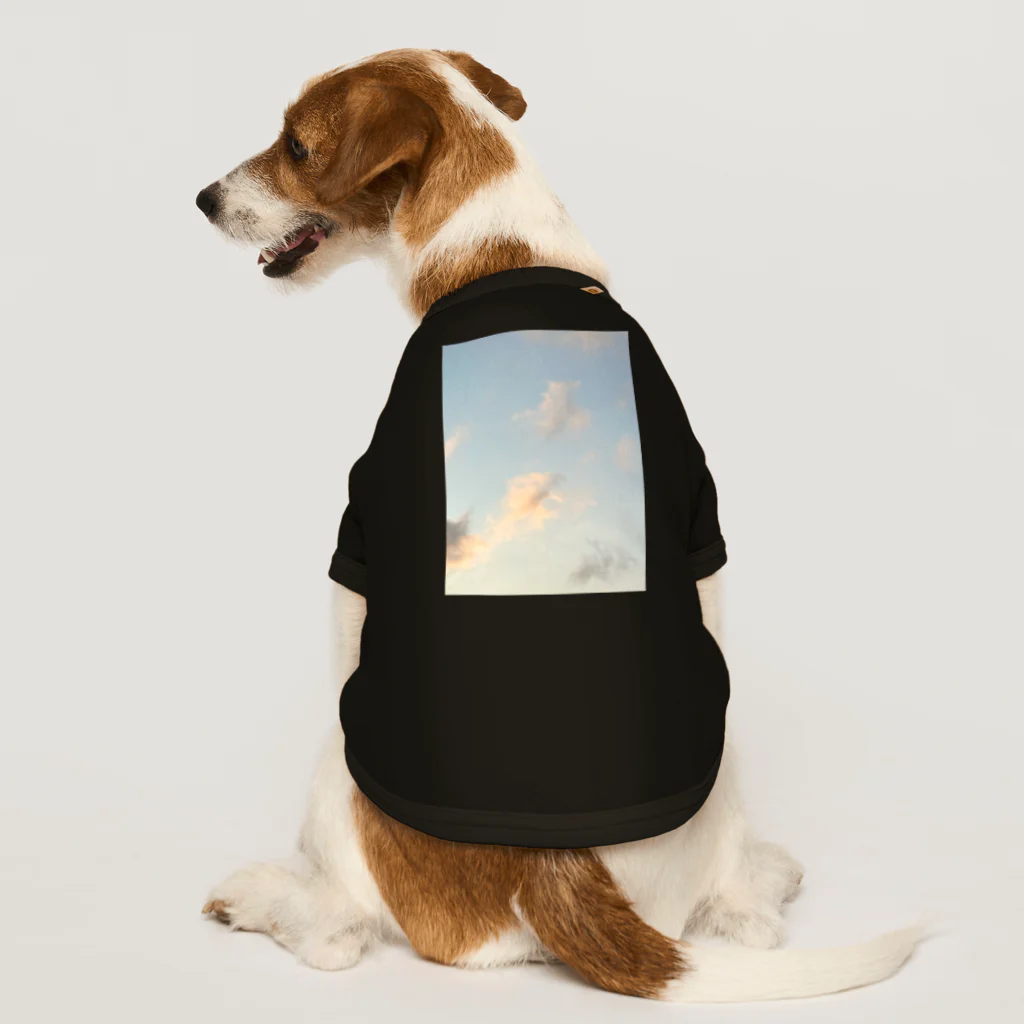 rilybiiの朝焼けと雲 Dog T-shirt