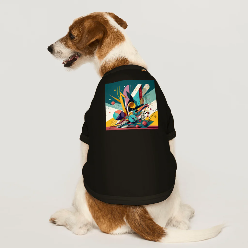 のんびりアート工房のガラクタアート Dog T-shirt