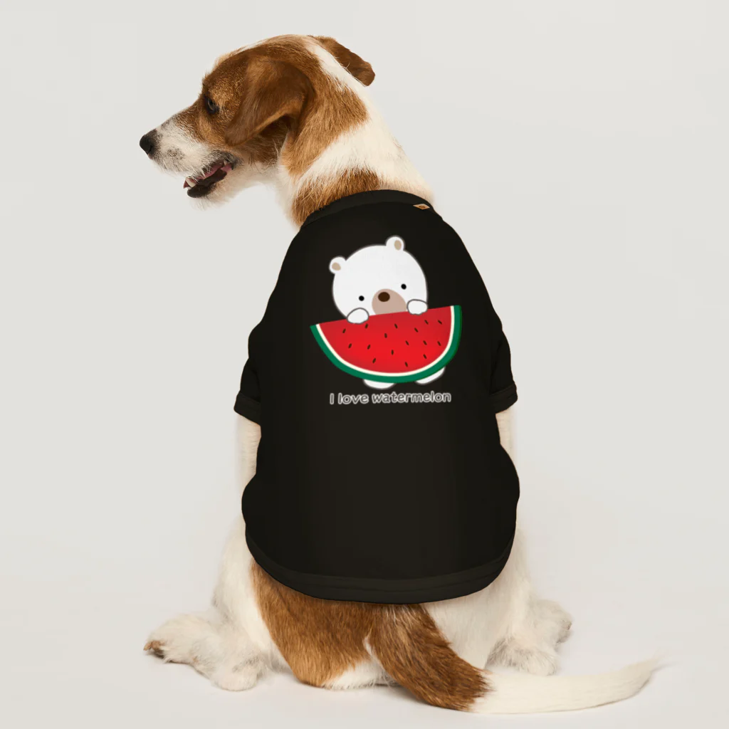 sari'sのI love watermelon Dog T-shirt