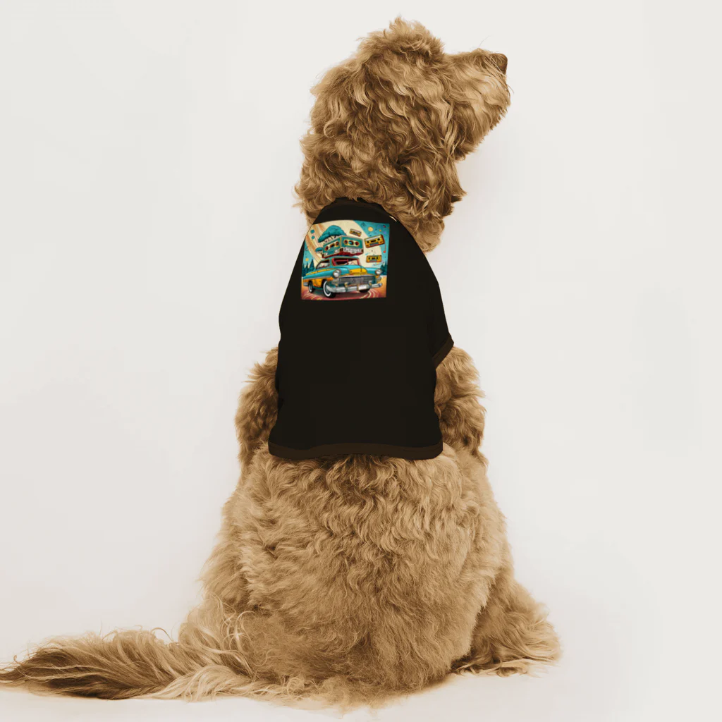 のんびりアート工房のレトロファッション Dog T-shirt