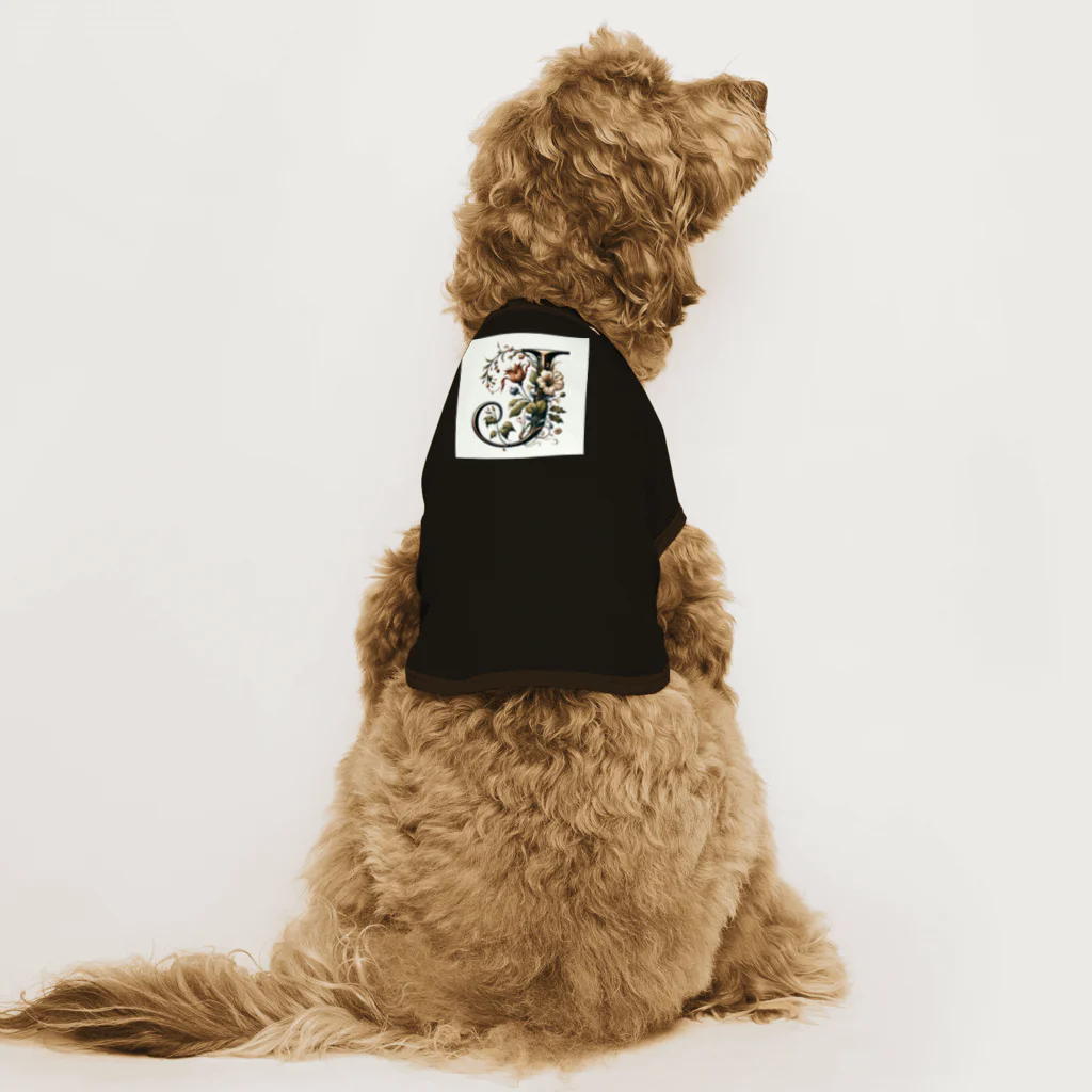 Wanderpaws-Tailsのイニシャルロゴ　J Dog T-shirt