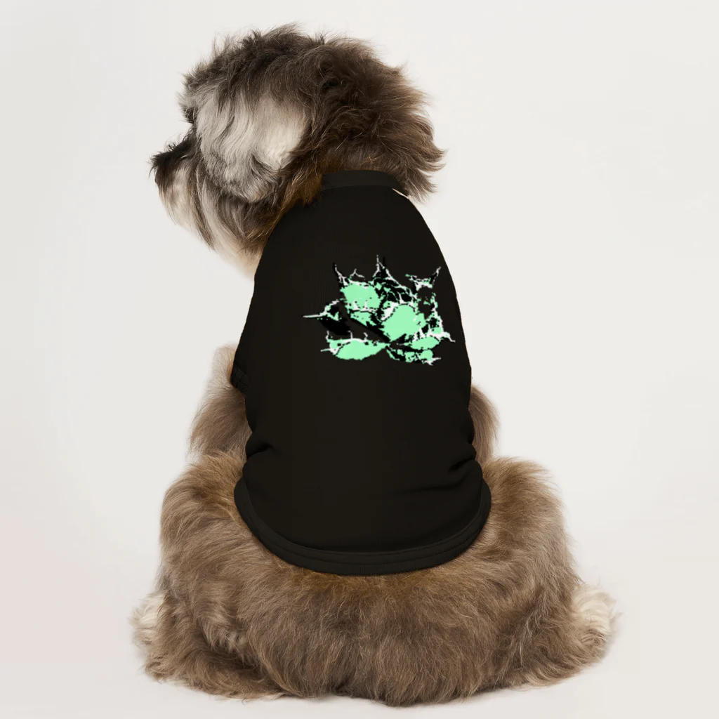 Pixel Art PlantsのPixelArt wild ver. Agave Dog T-shirt