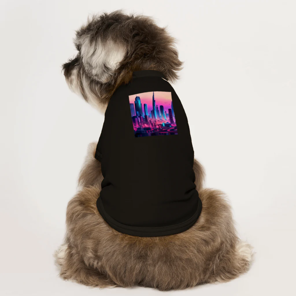  Neo Nature Threads（ネオ ネイチャー スレッズ）の未来都市の視線　～Gaze of the Future City～ Dog T-shirt