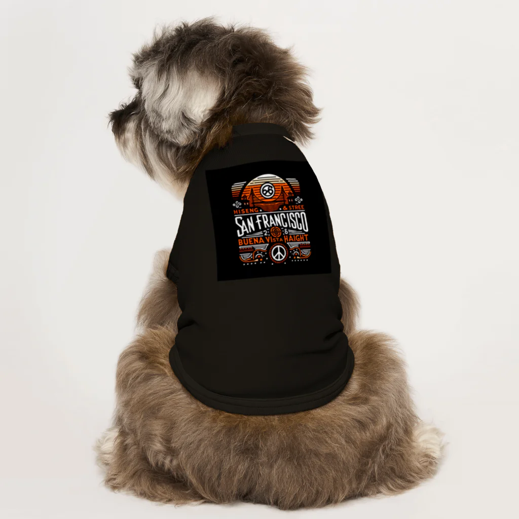 Ringreenglitterのサンフランシスコ　ブエナビスタ３ Dog T-shirt