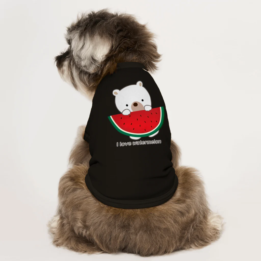 sari'sのI love watermelon Dog T-shirt