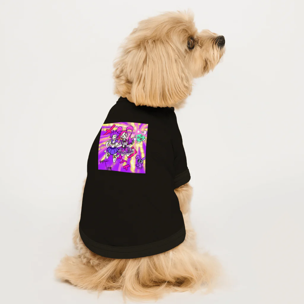 ハイブランドBEBEの魔法女子BEBE子ちゃん Dog T-shirt