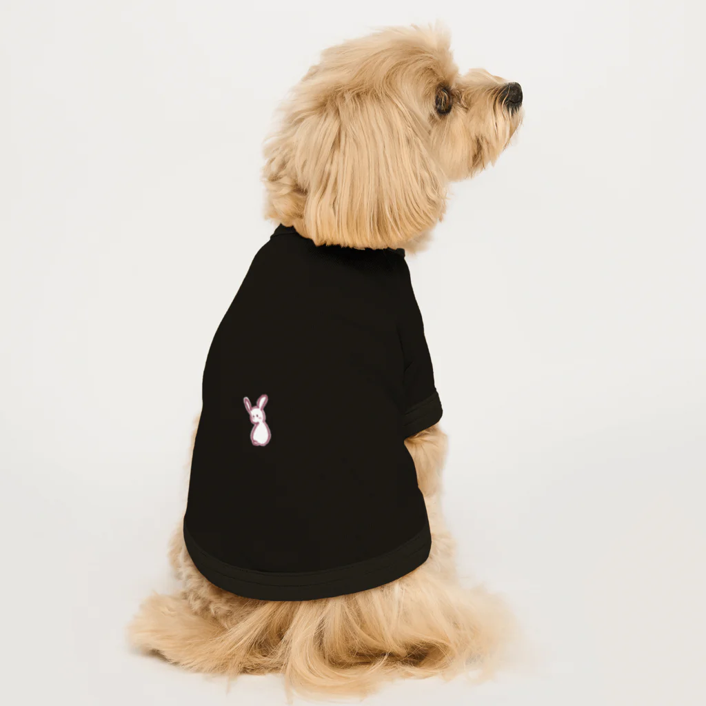 chave-shopの振り向きうさぎ Dog T-shirt