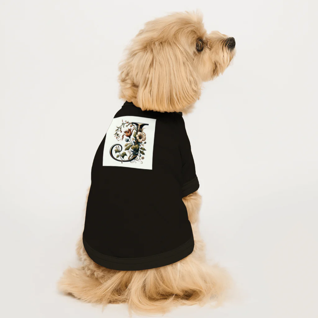 Wanderpaws-Tailsのイニシャルロゴ　J Dog T-shirt